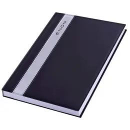 A4 Satin Diary Black Closed